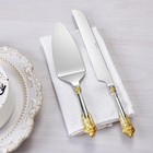 Keawell Gorgeous Wedding Cake Knife And Server Set  18 10 Stainless Steel  Fi   