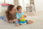 Fisher-price Baby   s First Blocks   Rock-a-stack Toy Set  Bucket Of 10 Shapes   R
