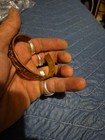 Vintage Signed Native American Engraved Copper Cuff Bracelet Size 6 5