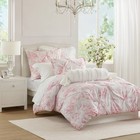 Armoire Collection Twin twin Extra Long Toile Floral Comforter Pink