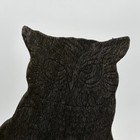 Carved Wood Owl Wall Fence Hanging Folk Art Vintage 15 Inches Tall  Weathered