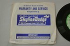 1970 Skyline Dodge Record 33 1 2 Warranty And Service Denver Colorado 7 Inch
