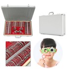 266 Pcs Optical Trial Lens Set Optometry Kit Metal Rim Aluminum Box Trial Frame