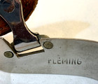 Vintage 1970 s Fleming Sterling Silver Engraved Horse Show Spurs Western   Left