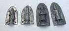 St Nicholas Santa Antique Candy Molds 2 Different Types Of Santa Figures
