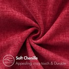 Pack Of 2 Red Couch Throw Pillow Covers 18x18 Inch Soft Chenille Pillow Covers 