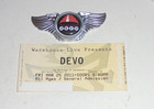 Devo New Wave Pop Band Concert Ticket Pin Song Badge Whip It Good Men Freedom Us