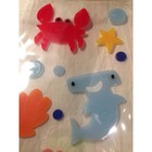 New Sea Life Gel Window Sticker Clings Hermit Crab Hammerhead Shark 22 Ct Decor 