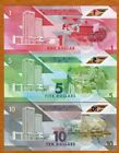 Set Trinidad And Tobago   1-5-10 2020  2021  P-new  Polymer Unc Regesigned
