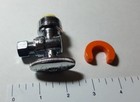 10 Pcs  1 2  X 3 8  Push Fit 1 4-turn Angle Stop Valve With 1 Clip  Lead Free