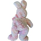 Russ Berrie - Rainbow Pink Bunny Rabbit In Soft Sherbert Plush Ombre Pink Bow