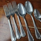 7 Priscilla 1900 International Silverplate 1847 Rogers Bros Set Soup Spoon Fork 