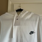 Nike Hoodie Mens 4xl White Bv2654-100 Swoosh Pullover Sweatshirt Club Fleece