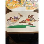 Vintage 1995 Looney Tunes Placemats Set Of 2 Bugs Bunny Daffy Duck Taz
