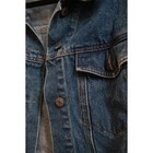 The Blues Vintage Denim Trucker Jacket Medium Wash 100  Cotton Mens Small S