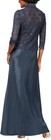 Alex Evenings  Two Piece Mother Of The Bride Dress With Lace Jacket  Size 16