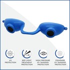 Flexible Uv Eye Protection Tanning Bed Goggles Fda Compliant Blue Sunglasses