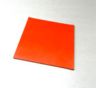 Silicone Rubber Sheet High Temp Solid Red orange Pad Commercial Grade 8x8 X 1 8 
