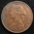 New Brunswick 1 Cent 1864  Coin  Tall 6  Inv i559