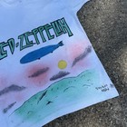 Vintage 80s Led Zeppelin Airbrush T Shirt Custom Handmade Art Graphic Tee 
