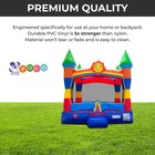 Inflatable Bounce House Commercial Kids Toddler Rainbow Jumping Castle No Blower