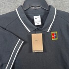 Nike Mens Tennis Challenge Court Performance Polo Shirt Black Size Small New