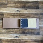 Vintage Unused Brown   Gold Ring Binder Ledger Book