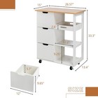 Kitchen Island With Storage Cart Rolling Moveable Microwave Microwave Cart