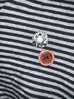 David Bowie By Keanan Duffty Hoodie  rare Target  Xxl Striped Sweater W  Buttons