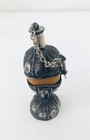Rare Antique Moroccan Bedouin Kohl Handmade Intricate Metal Amber Wood Makeup