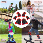 Kids Knee Pads Elbow Pads Guards 6 In 1 Protective Gear Set Ages 3-7 Toddler    