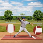 10x3ft Softball Pitching Mat  Portable Professional Mound  Non-slip Rubber Base