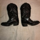 Vintage Childs Cowboy Boots Westex Western Antique Old Black Leather Doody Mix