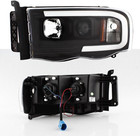 - For 2002-2005 Dodge Ram 1500 03-05 2500 3500 Black Led Tube Projector Headligh